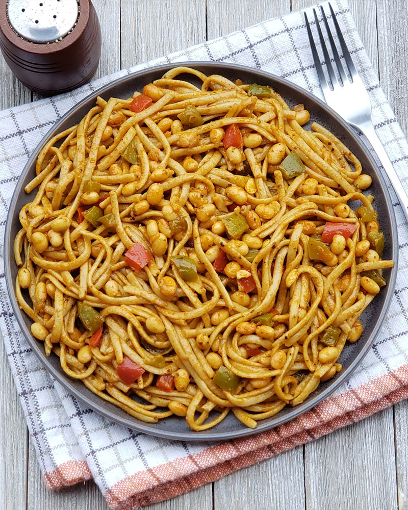Read more about the article WHOLE WHEAT LINGUINI WITH SOYBEANS